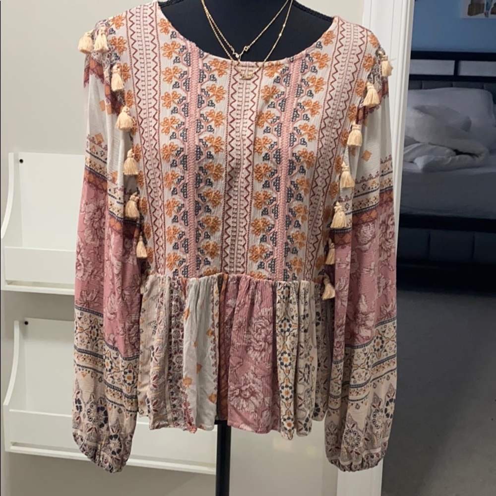 Long sleeve American eagle top